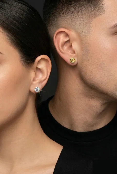 Gold and silver earrings collection